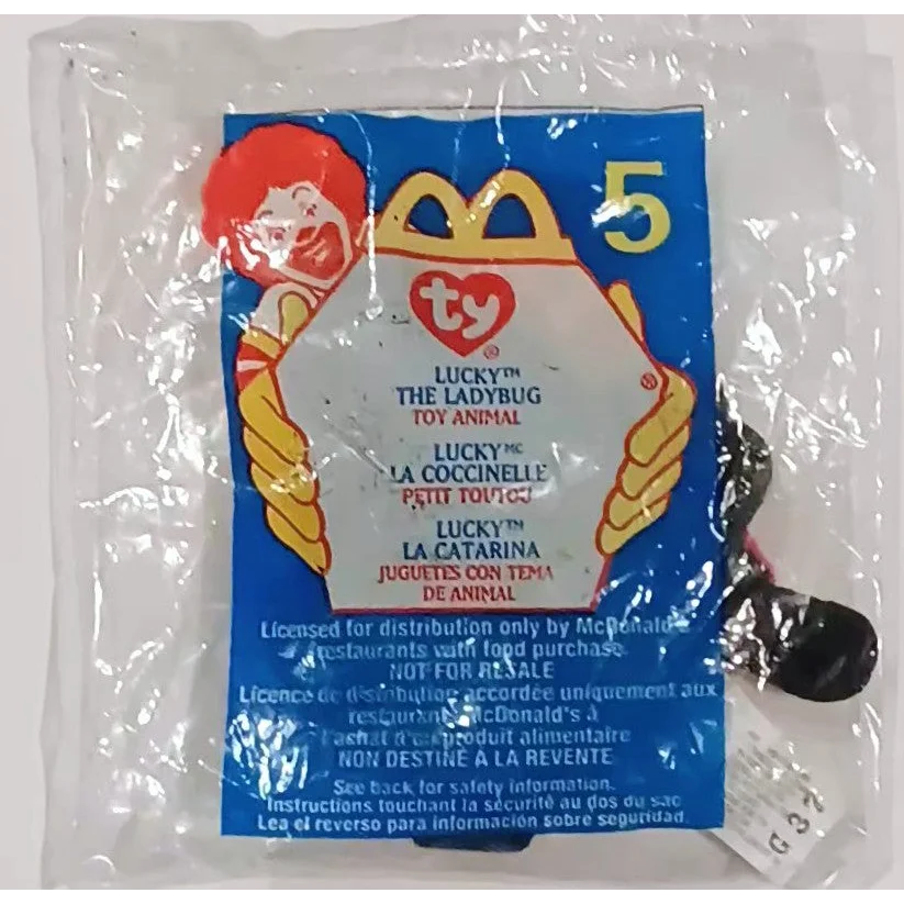 McDonalds Ty Lucky Ladybug Beanie Baby Toy 2000 Collectible