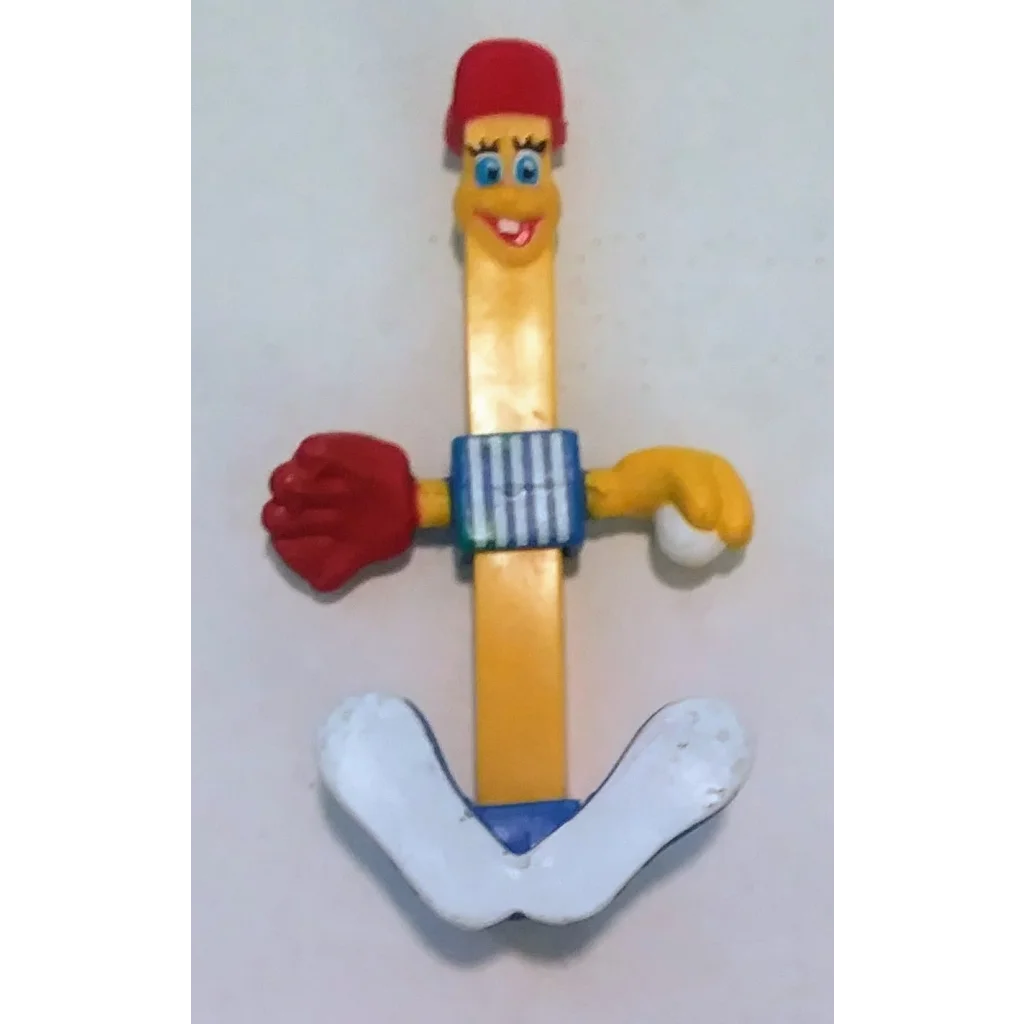 Vintage 1989 McDonald’s Fry Benders Baseball Player Happy Meal Toy