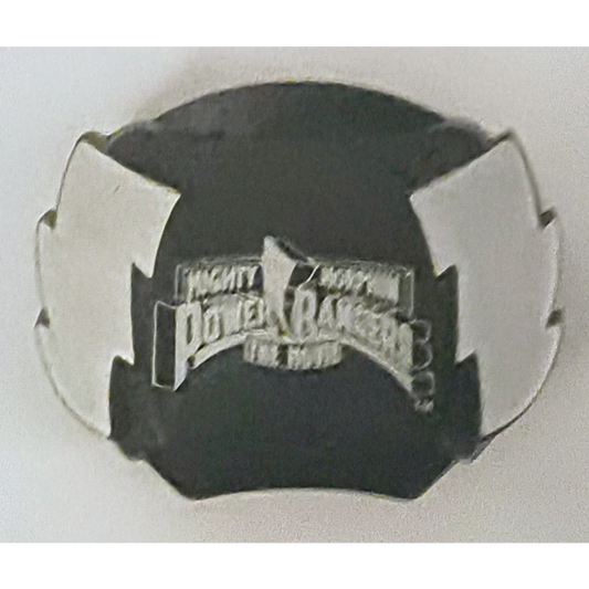 Vintage Power Rangers happy meal toy silver belt buckle 1995