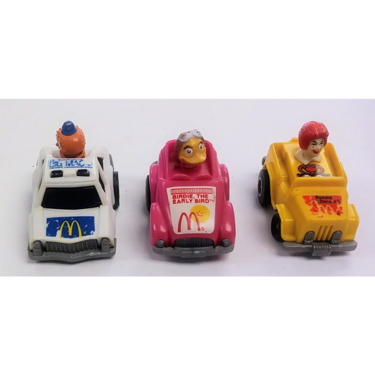 Race Ready Happy Meal toy set with Sesame Street car characters