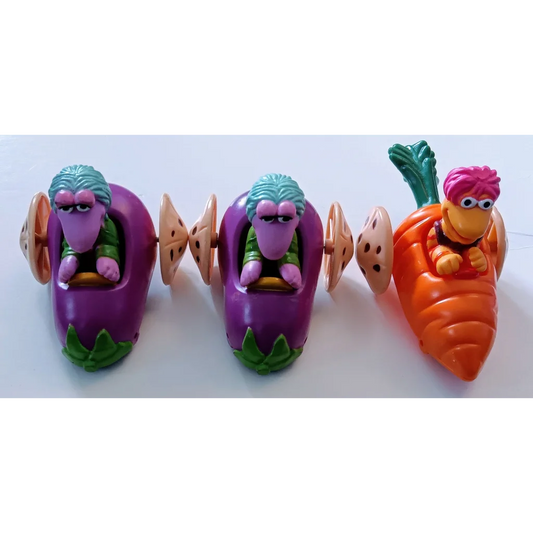 Purple Fraggle Rock Mokey and Gobo happy meal toy set car