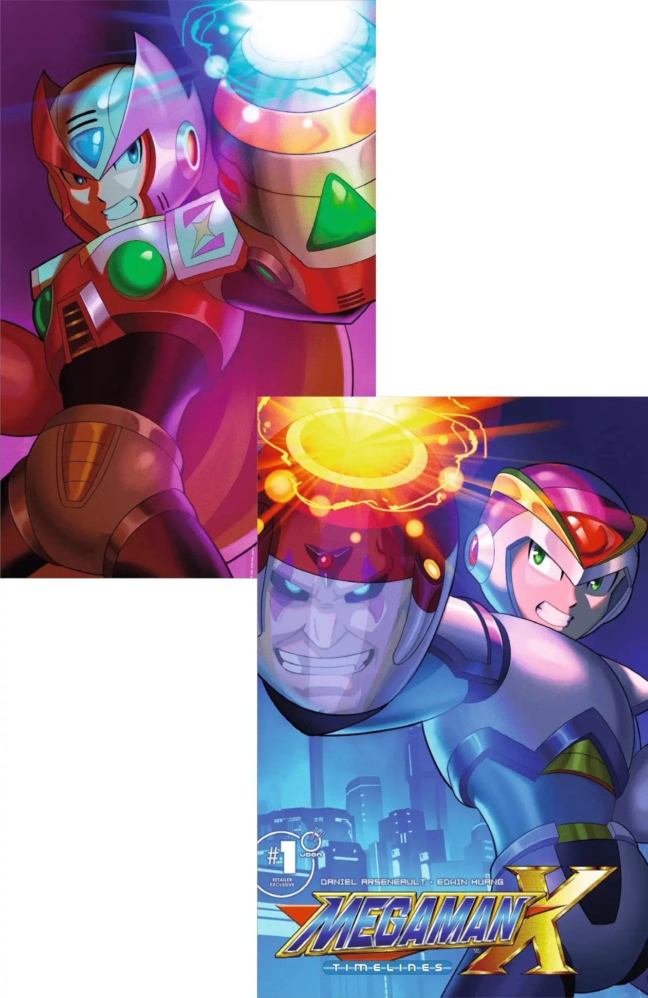 Mega Man X Timelines #1 ECC Bundle Connecting Set Cover 1 — BOOM Studios Video Game Comics Collectible USA