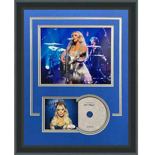 Megan Moroney autographed Am I Ok? deluxe framed CD display