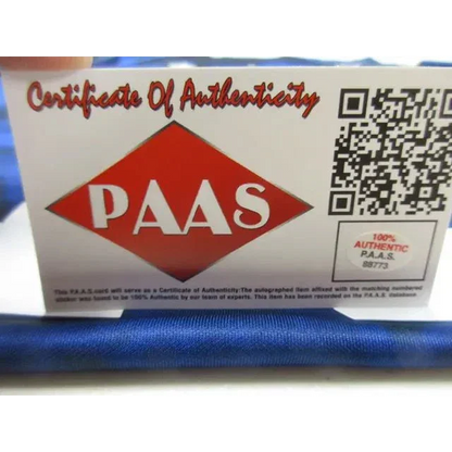 White certificate of authenticity with red diamond logo for Megan Rapinoe signed autographed soccer jersey