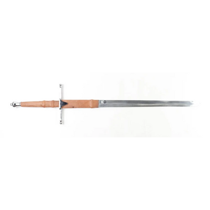 Mel Gibson signed Braveheart prop replica sword with steel blade and leather grip