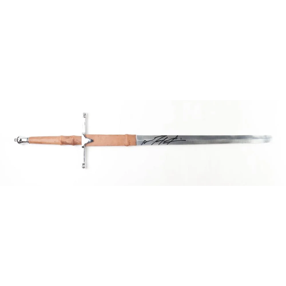 Mel Gibson signed Braveheart prop replica sword with leather grip celebrity authentics