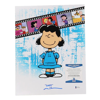 Melanie Kohn signed Lucy Van Pelt Peanuts animation cel print for collectors