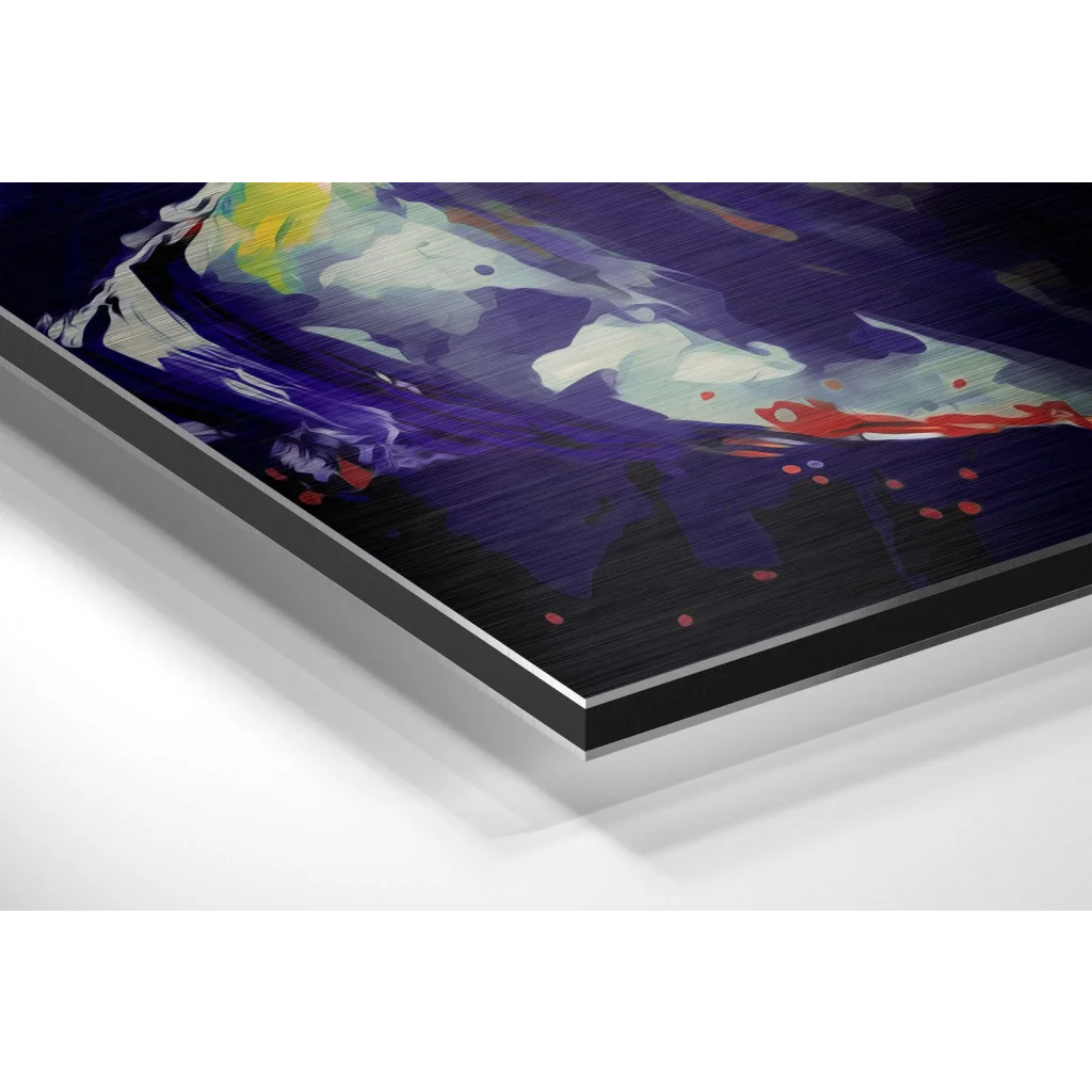 Messi Brushed Aluminum Dibond Wall Art