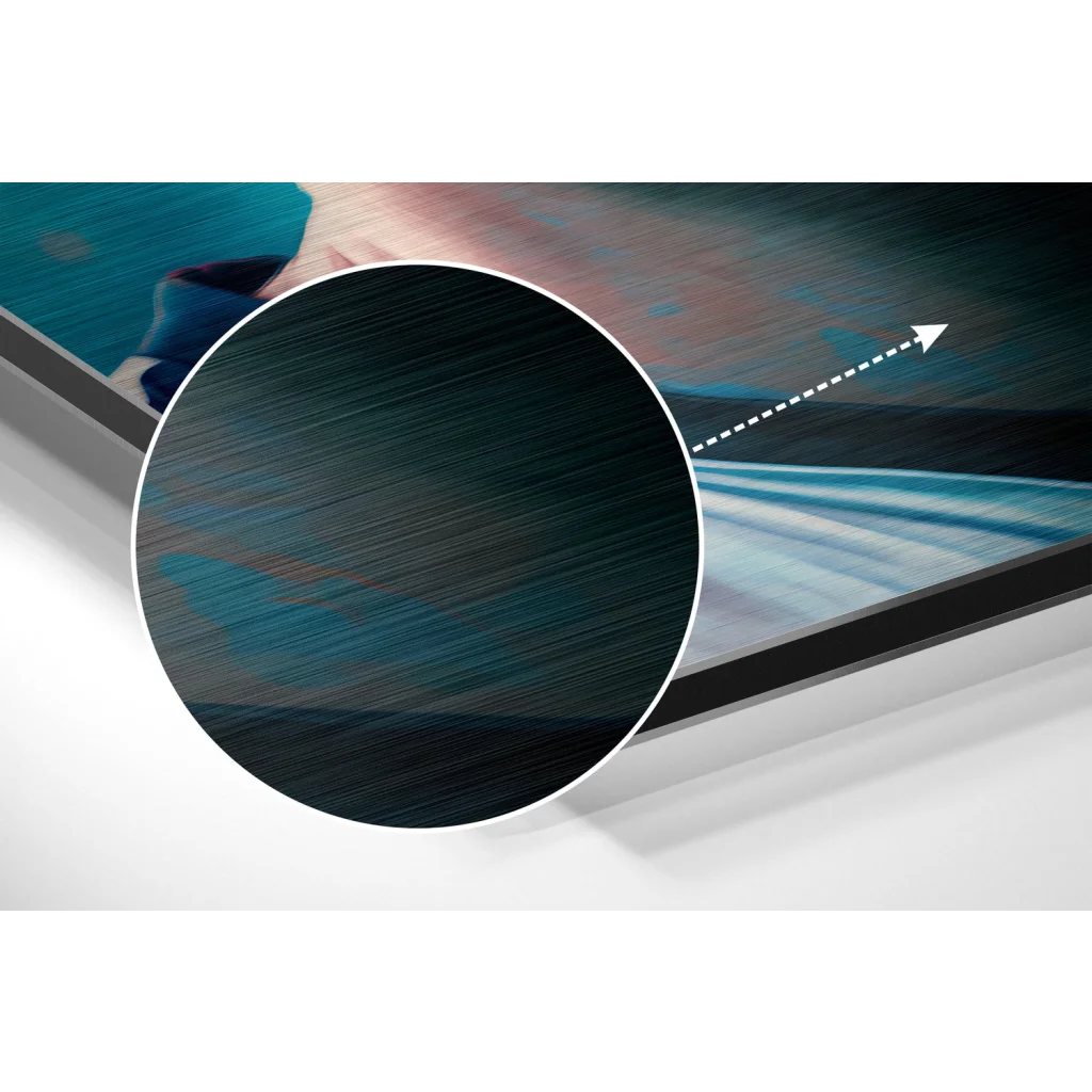 glass wall art Messi Brushed Aluminum Dibond Wall Art