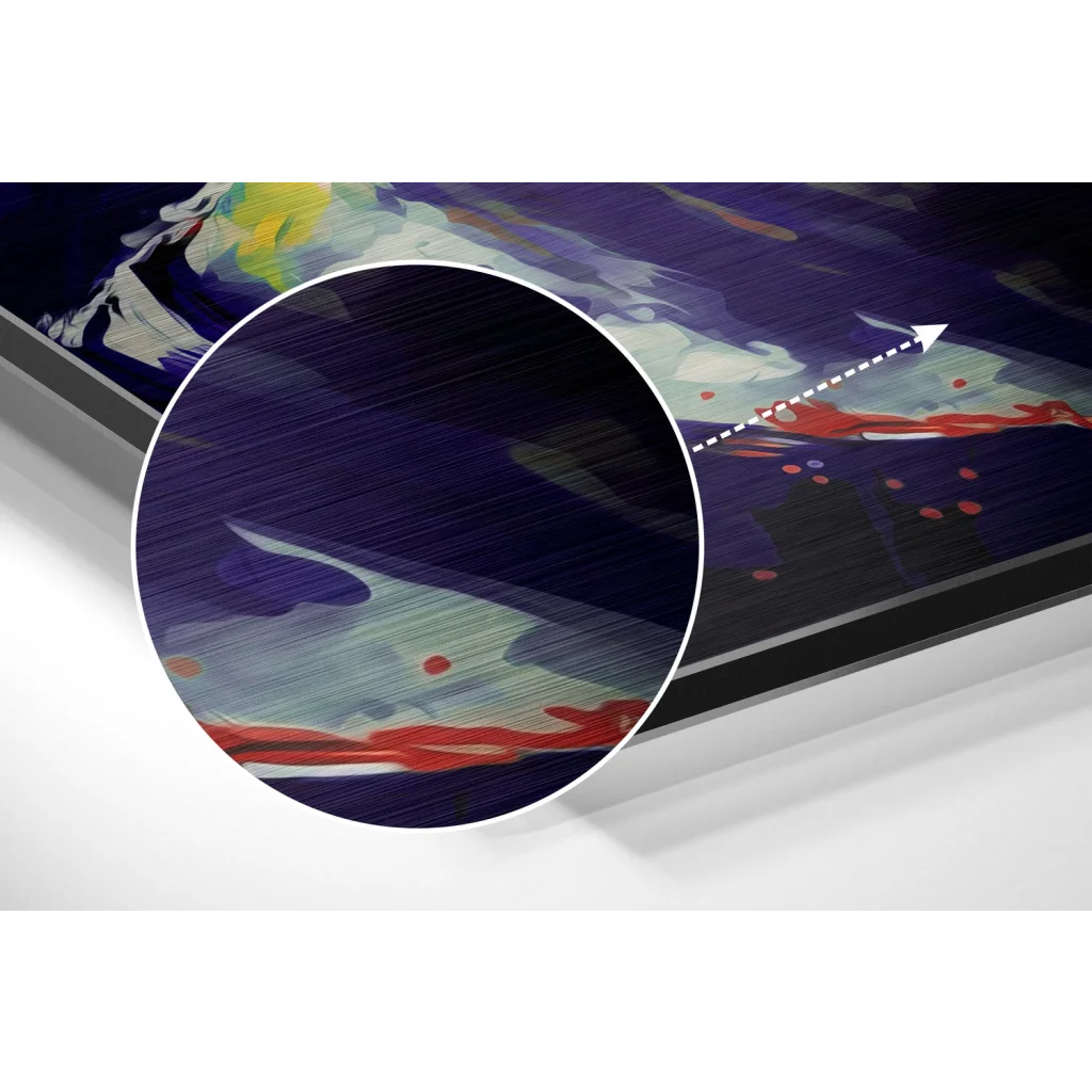 glass wall art Messi Brushed Aluminum Dibond Wall Art