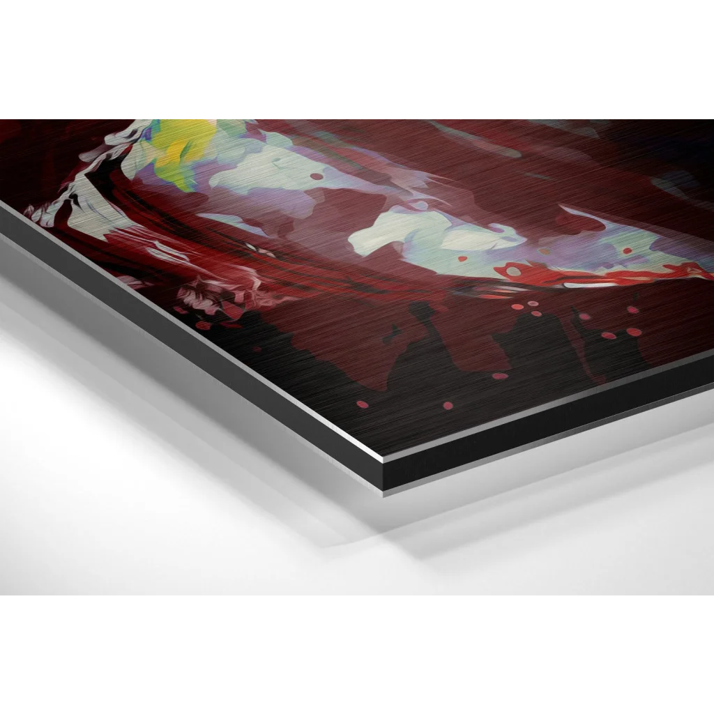 Stunning Abstract Art on Brushed Aluminium Dibond Print | Glass Wall Art Print | vintageantiquesgifts.com