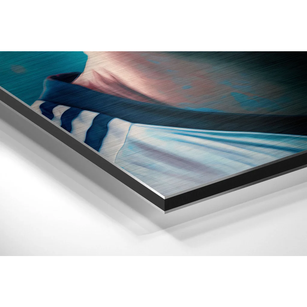 Messi Brushed Aluminum Dibond Wall Art