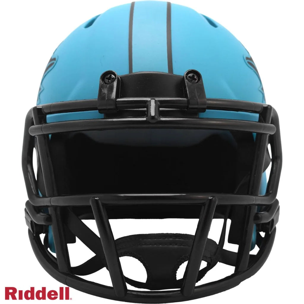Miami Dolphins Riddell mini football helmet with matte blue flames
