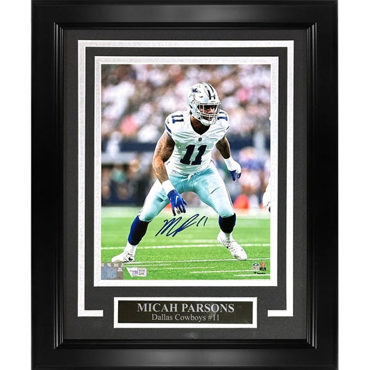 Micah Parsons autographed Dallas Cowboys deluxe framed 8x10 photo