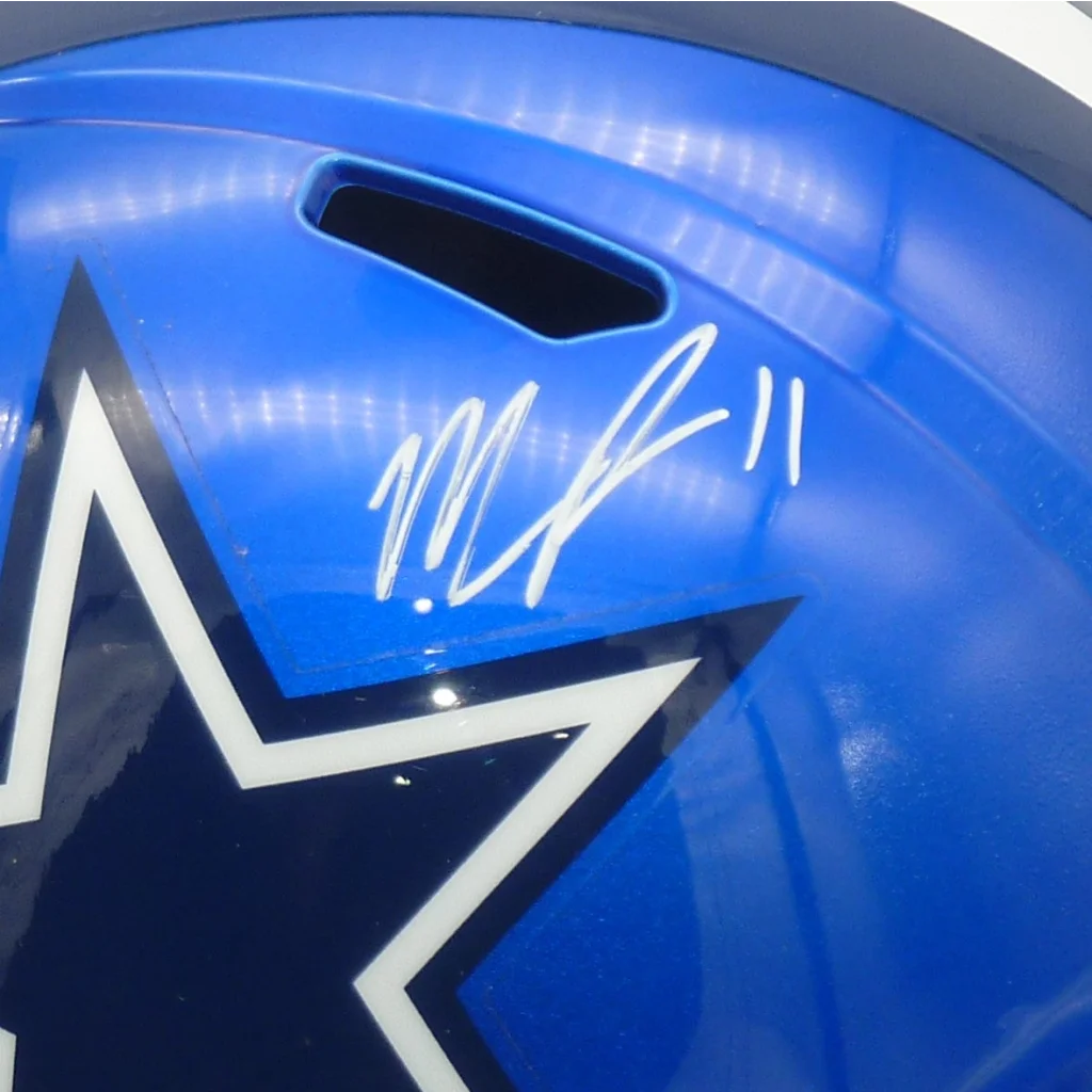 Micah Parsons autographed Dallas Cowboys blue star helmet