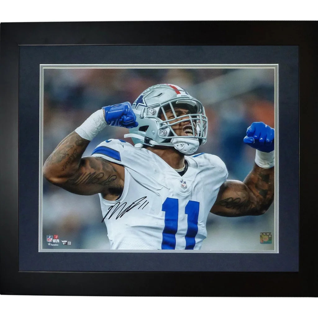 Micah Parsons autographed deluxe framed 16x20 photo in black frame