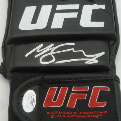 Michael Bisping autographed black UFC fighting glove with JSA