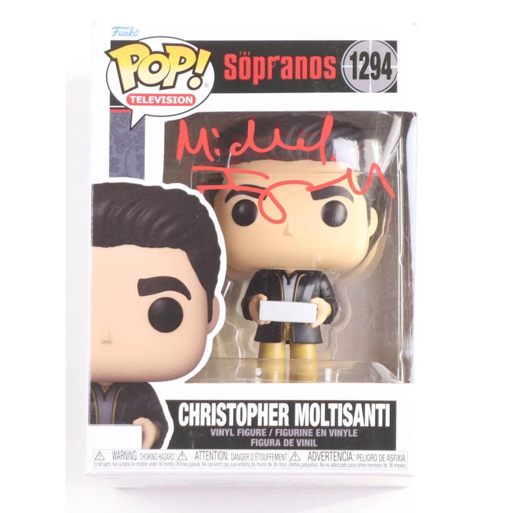 Autographed Michael Imperioli Christopher Moltisanti vinyl figure from The Sopranos show