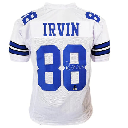 Michael Irvin autographed white Dallas Cowboys #88 jersey from private signing