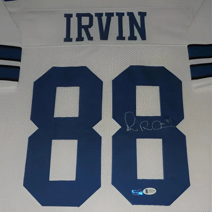 Michael Irvin 88 autographed deluxe framed jersey with COA