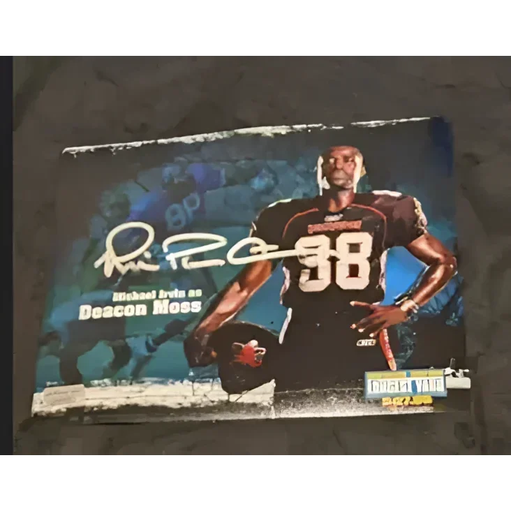 Michael Irvin autographed 8x10 photo from The Longest Yard movie poster display