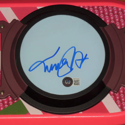 Michael J Fox autographed Future II hover board with blue drum head