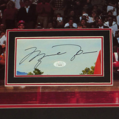 Michael Jordan autographed deluxe framed Gatorade Slam Dunk poster