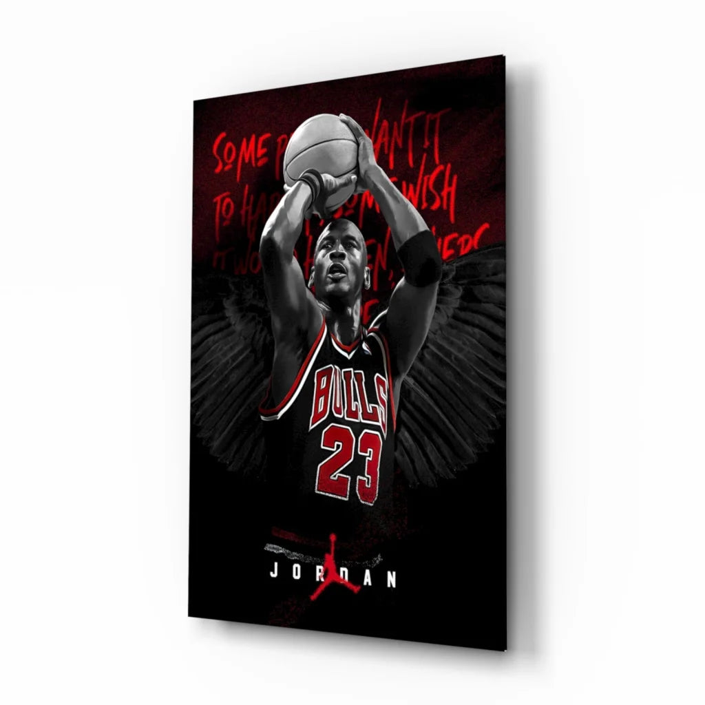 Michael Jordan Bulls 23 Canvas Wall Art Poster | Insigneart USA | vintageantiquesgifts.com