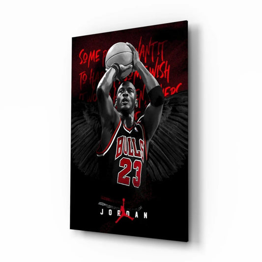 Michael Jordan Bulls 23 Canvas Wall Art Poster | Insigneart USA | vintageantiquesgifts.com