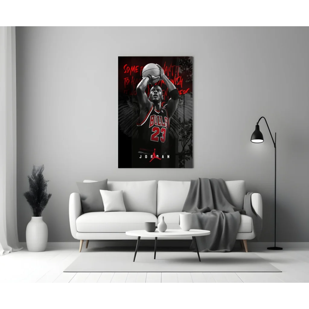 Michael Jordan Bulls 23 Canvas Wall Art Poster | Modern Wall Art Decor | vintageantiquesgifts.com
