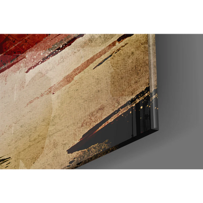 Michael Jordan Bulls 23 red gold wall art canvas print