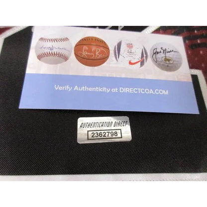 Authenticity verification card and sticker for Michael Jordan signed limited edition Bulls jersey