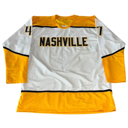 Michael McCarron autographed white Nashville Predators hockey jersey