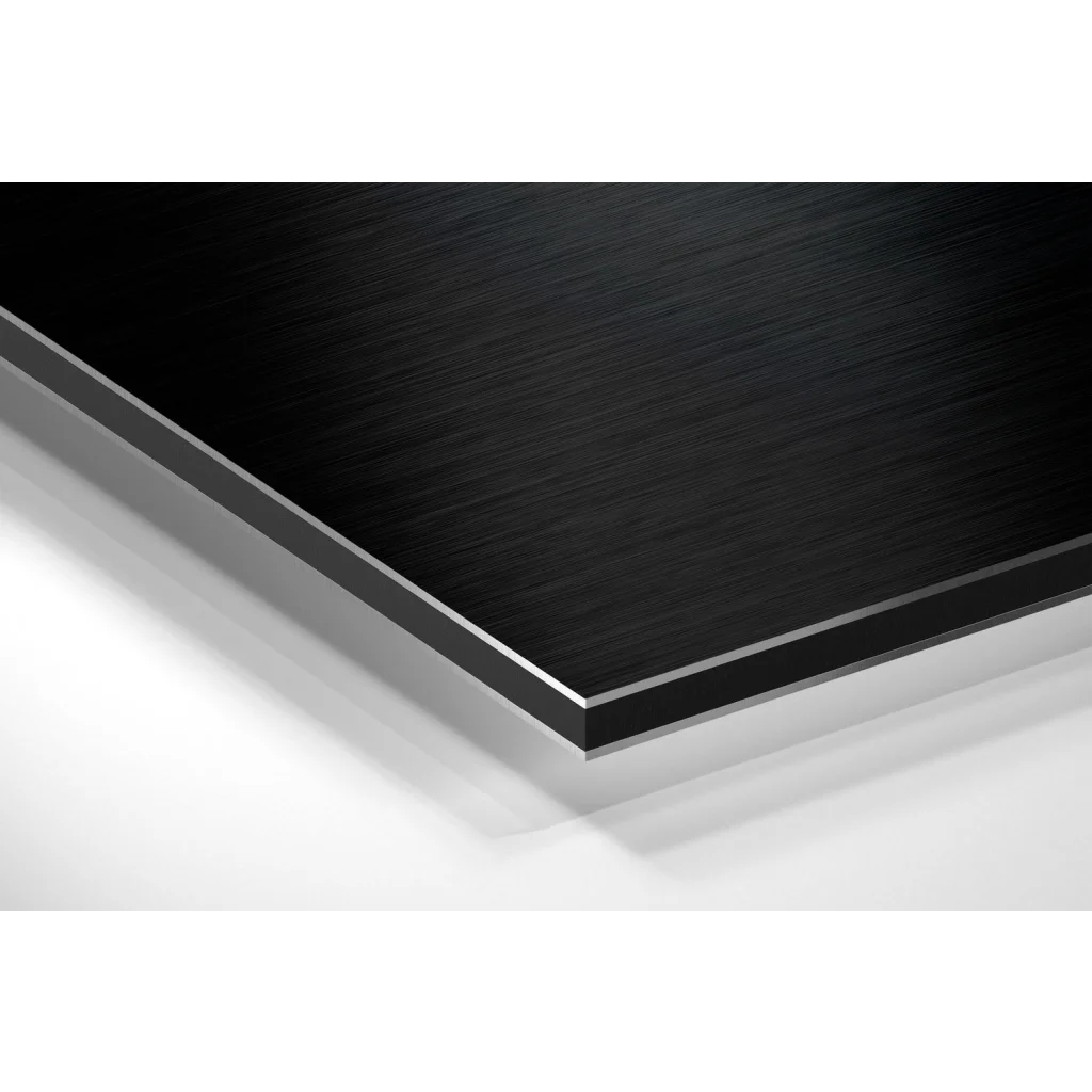 Michael Jackson brushed aluminium dibond poster on black metal panel