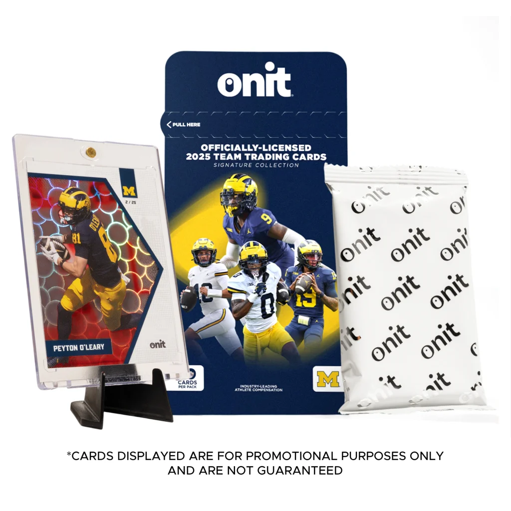Michigan Wolverines 2025 football trading cards single pack