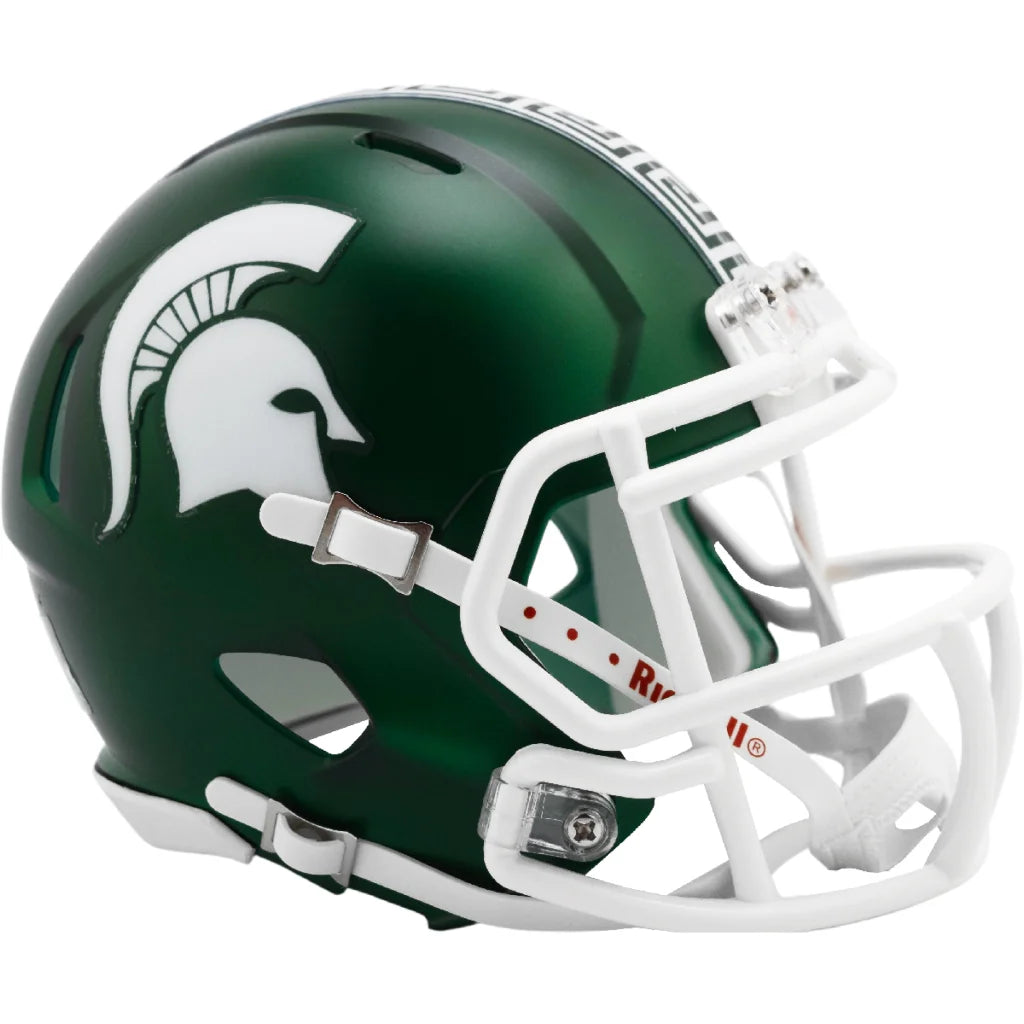 Green Michigan State Spartans Riddell Speed Mini Helmet