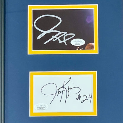 Michigan Wolverines Fab Five deluxe framed poster with autographs