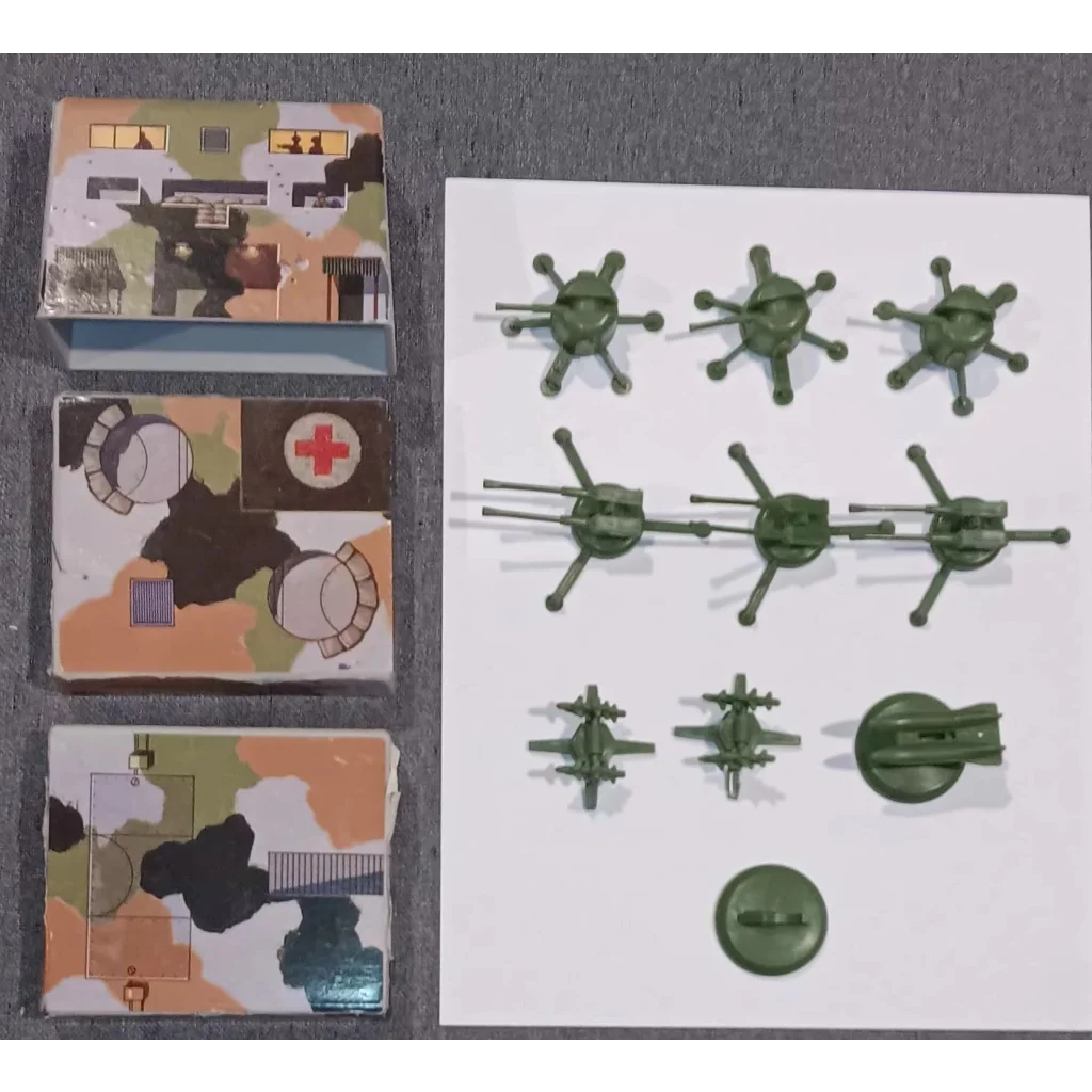 Micro Machines Action Battle Zone playset with green camo toy soldiers