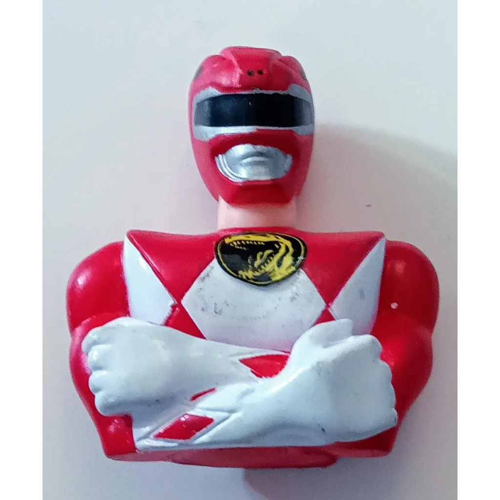 Mighty Morphin Power Rangers red dragon finger puppet toy