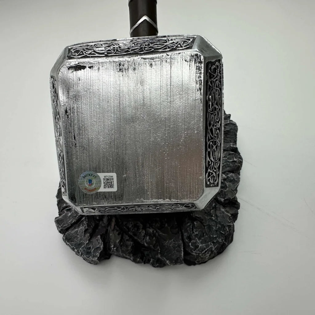 Mighty Thor Hammer Replica with silver black finish and Marvel details