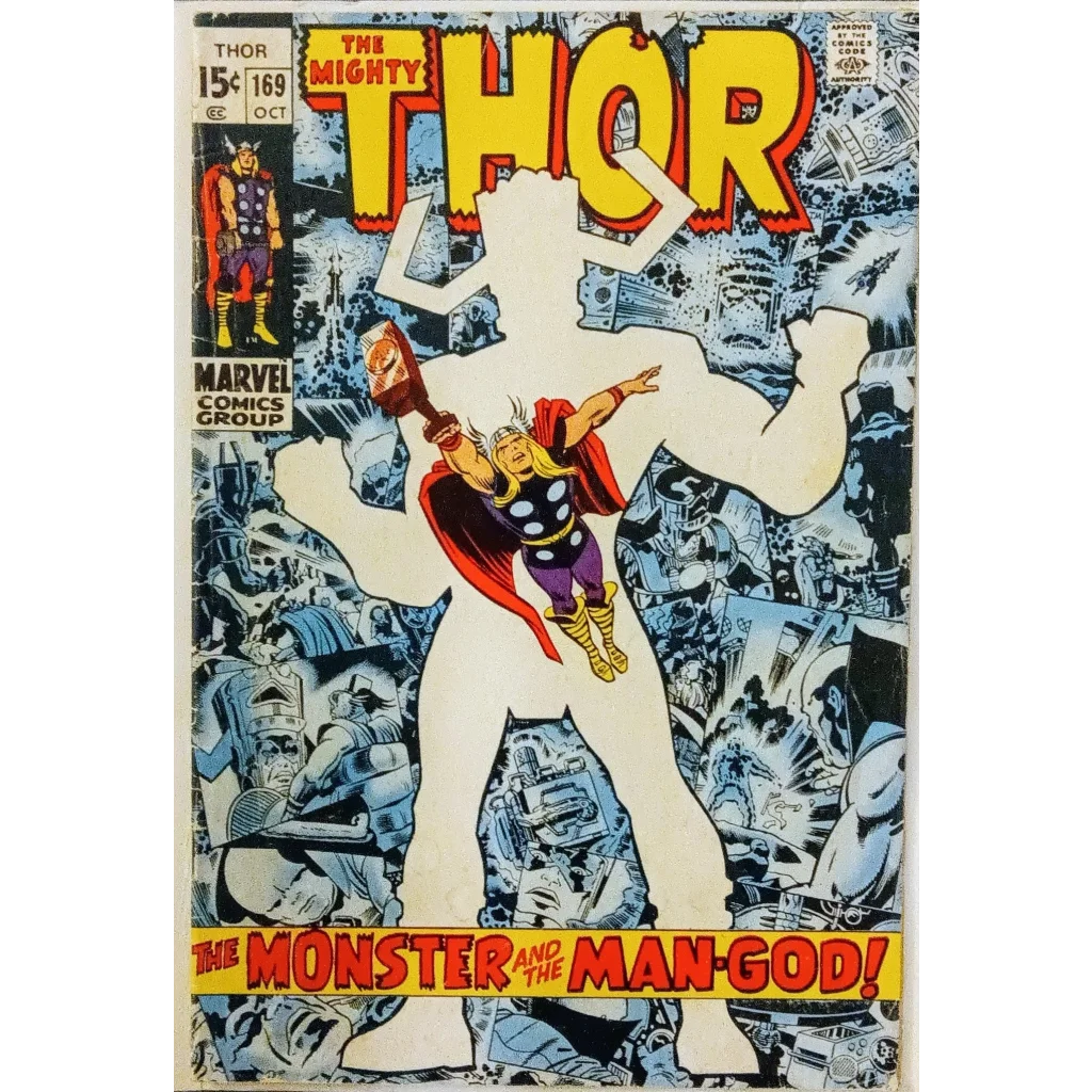 1960s Mighty Thor Marvel Comics cover with Galactus origin