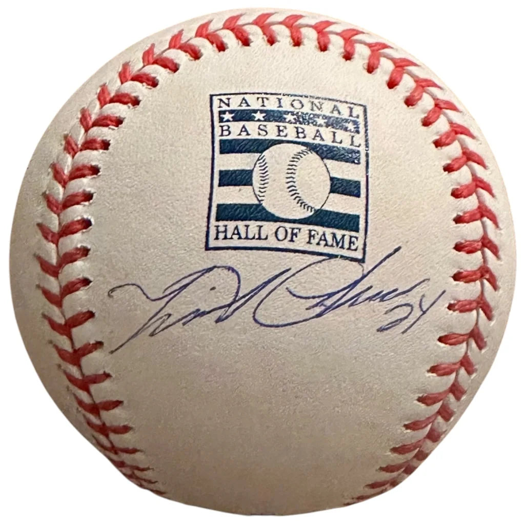Miguel Cabrera autographed MLB baseball with Hall of Fame logo