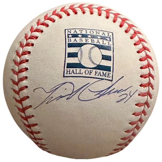 Miguel Cabrera autographed MLB baseball with Hall of Fame logo