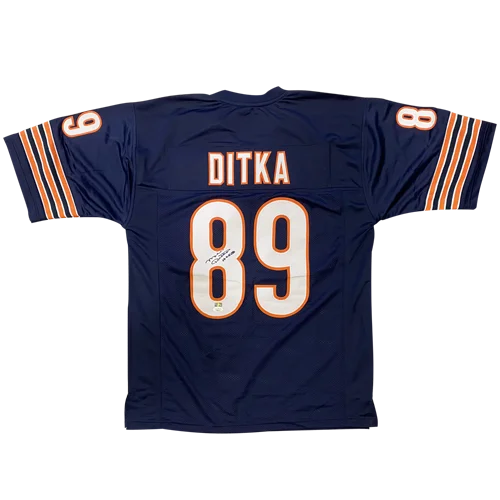 Mike Ditka autographed Chicago Bears navy blue jersey #89
