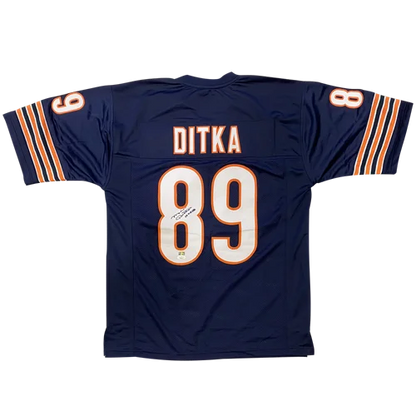 Mike Ditka autographed Chicago Bears navy blue jersey #89
