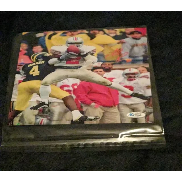 Mike Doss signed autographed 8x10 framed football action photo with players in white and yellow uniforms