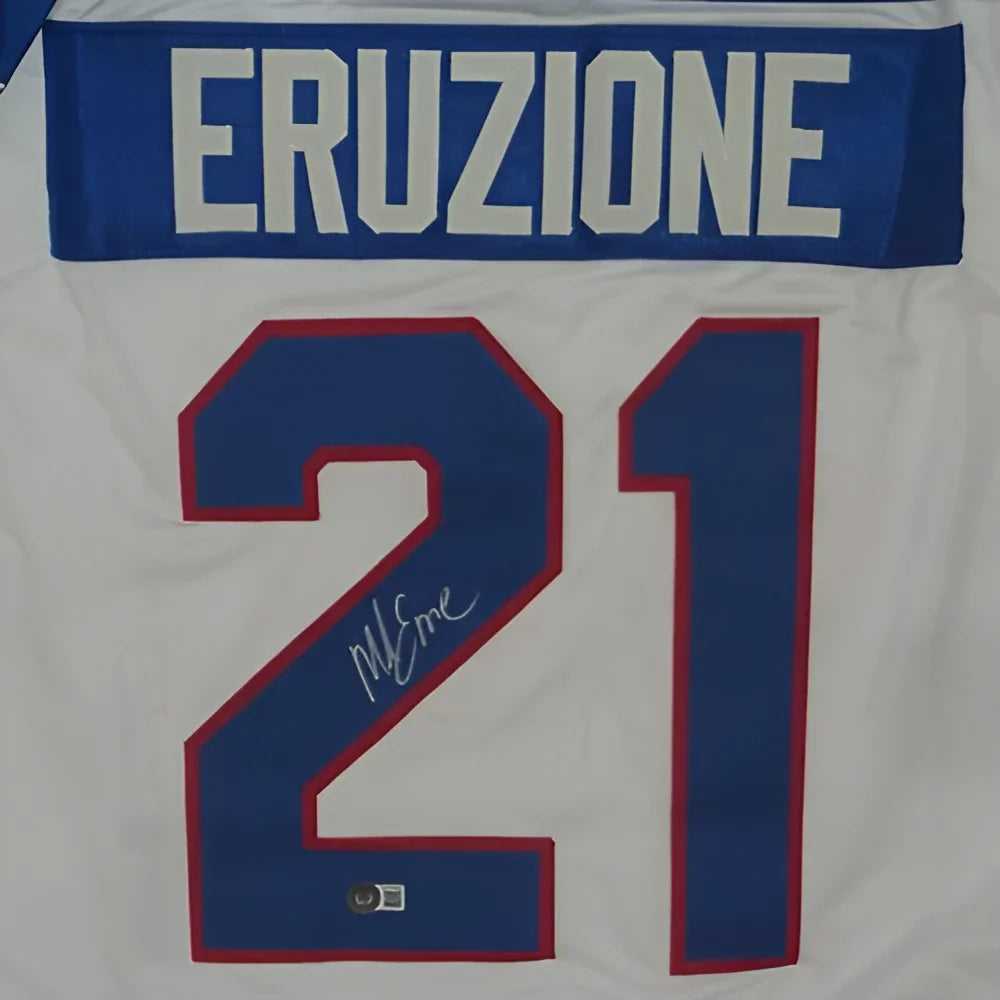 Mike Eruzione autographed USA Hockey white custom jersey #21