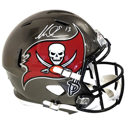 Mike Evans autographed Tampa Bay Buccaneers replica helmet with skull logo
