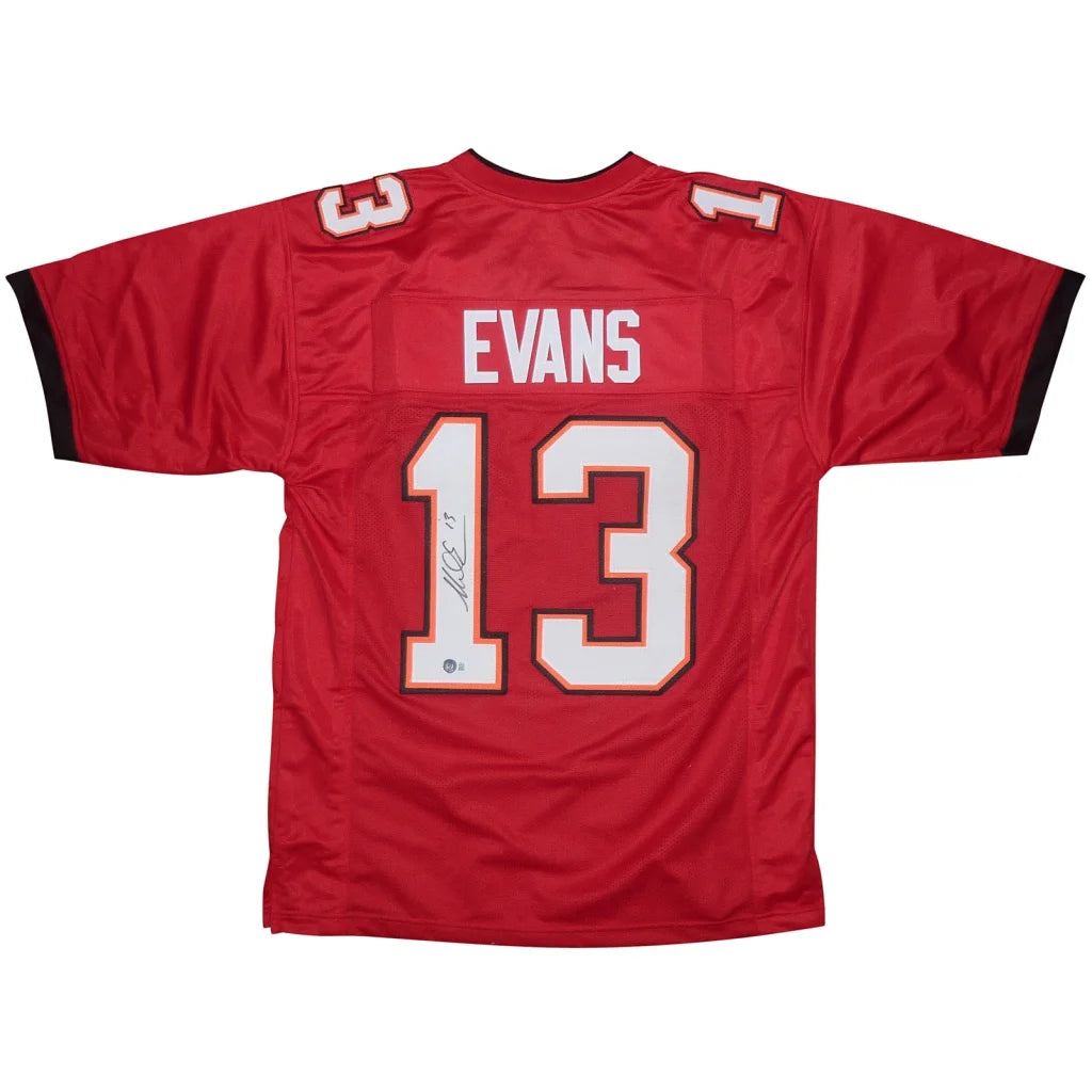 Mike Evans autographed red Tampa Bay Buccaneers #13 jersey