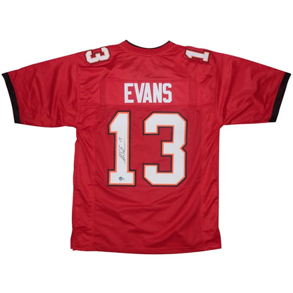 Mike Evans autographed red Tampa Bay Buccaneers #13 jersey